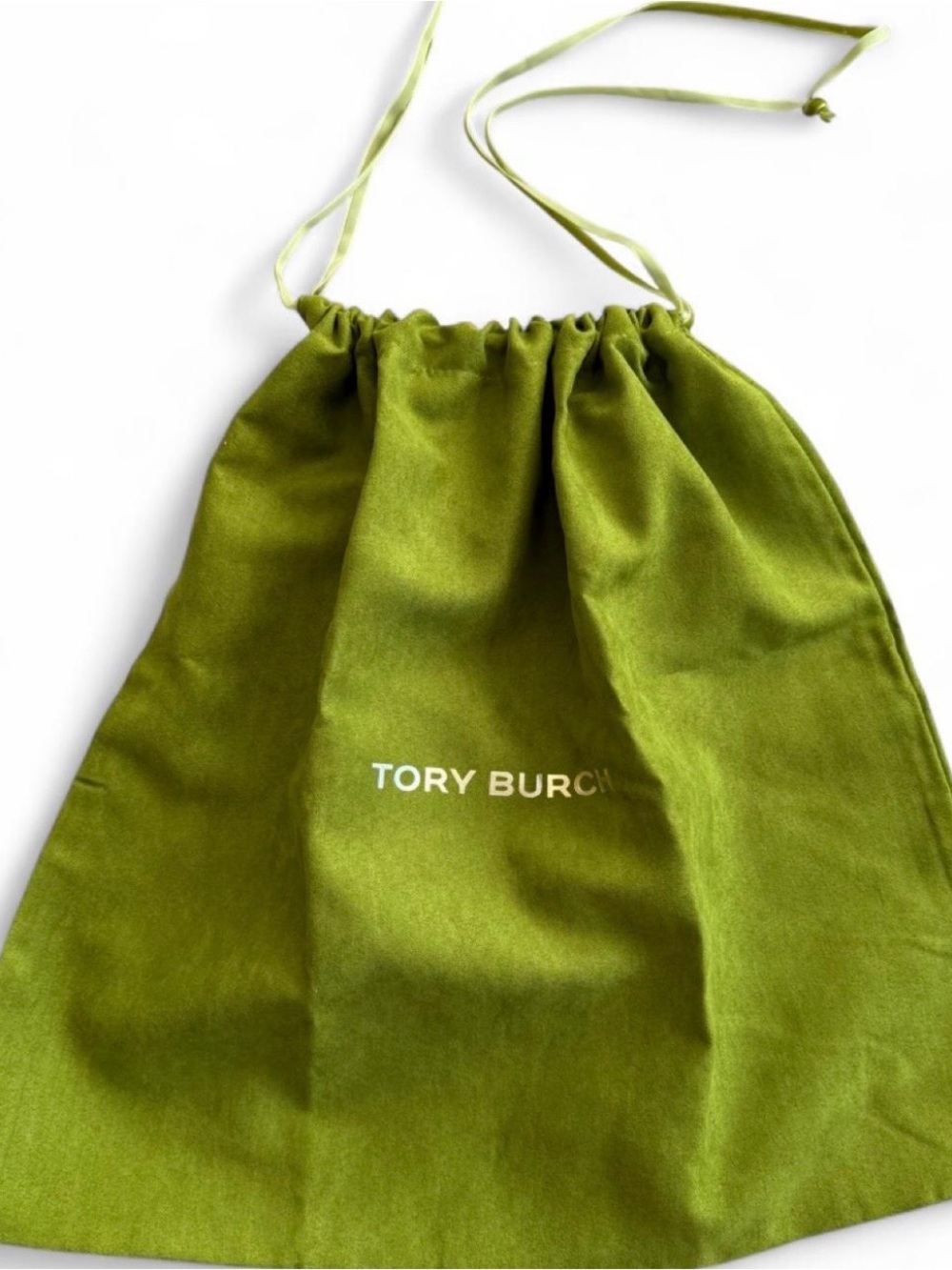 Tory Burch Large Green Drawstring Dustbag